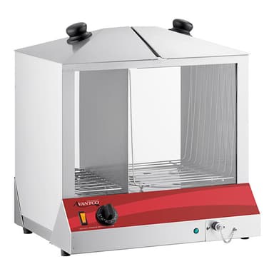 200 Dog / 48 Bun Hot Dog Steamer / Merchandiser - 120V, 1300W