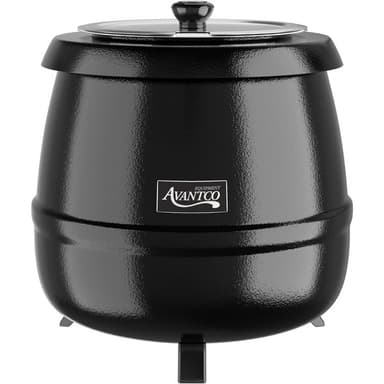11 Qt. Black Soup Kettle Warmer - 120V, 400W