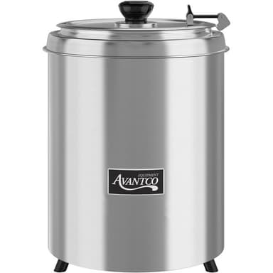 6 Qt. Round Stainless Steel Warmer - 120V, 300W