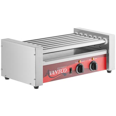18 Hot Dog Roller Grill with 7 Rollers - 120V, 590W