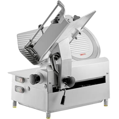 13" Medium-Duty Automatic Meat Slicer with Manual Use Option - 3/4 hp