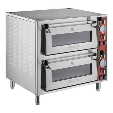 Double Deck Countertop Pizza/Bakery Oven with Two Independent Chambers - 3200W, 240V