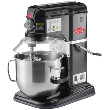 Black 8 Qt. Bowl Lift Countertop Mixer with Guard & Standard Accessories - 120V, 4/5 hp