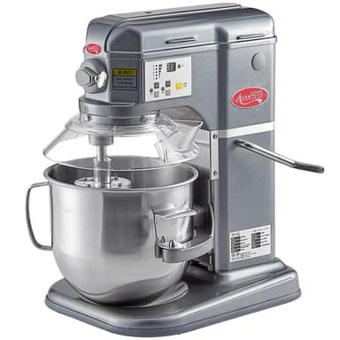 Dark Gray 8 Qt. Bowl Lift Countertop Mixer with Guard & Standard Accessories - 120V, 4/5 hp