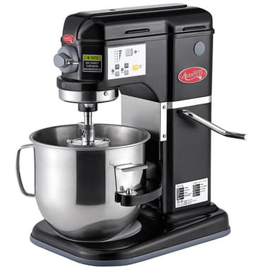 Black 8 Qt. Bowl Lift Countertop Mixer with Standard Accessories - 120V, 4/5 hp