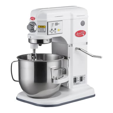 White 8 Qt. Bowl Lift Countertop Mixer with Standard Accessories - 120V, 4/5 hp