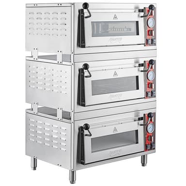 Triple Deck Pizza/Bakery Oven with Three Independent Chambers; (3) 1700W, 120V