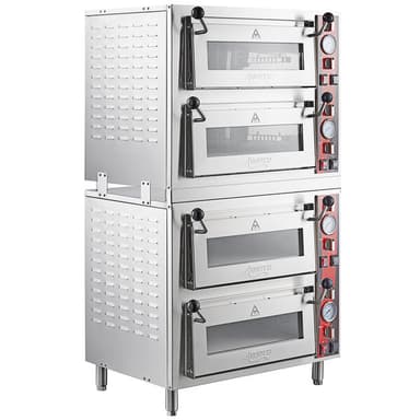 Quadruple Deck Pizza/Bakery Oven with Four Independent Chambers; (2) 3200W, 240V