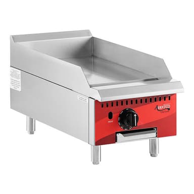 Chef Series  15" Countertop Gas Griddle with Thermostatic Controls - 35,000 BTU