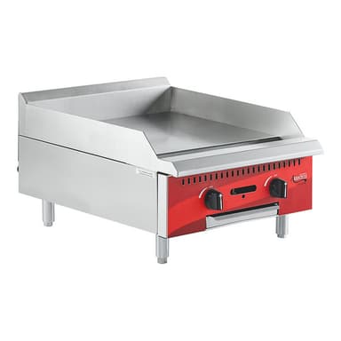 Chef Series  24" Countertop Gas Griddle with Manual Controls - 60,000 BTU