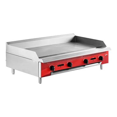 Chef Series  48" Countertop Gas Griddle with Manual Controls - 120,000 BTU