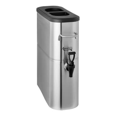 4 Gallon Slim Iced Tea Dispenser with Stainless Steel Valve