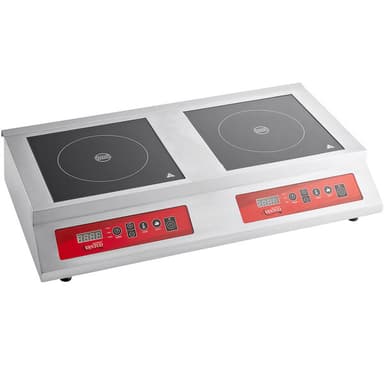 Stainless Steel Double Countertop Induction Range / Cooker - 208-240V, 3600W