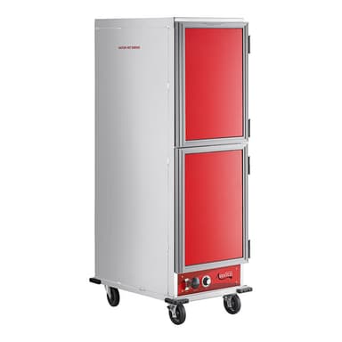 Full Size Insulated Heated Holding Cabinet with Solid Dutch Doors - 120V