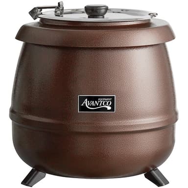 11 Qt. Copper Soup Kettle Warmer - 120V, 400W