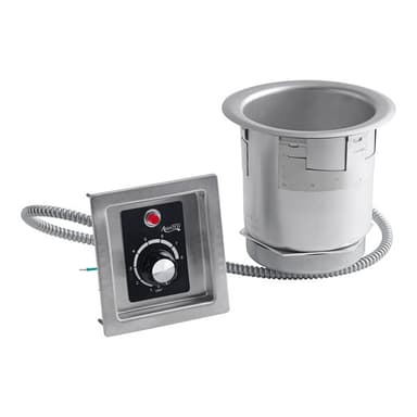 4 Qt. Top Mount Drop-In Hot Soup Well Warmer- 120V, 500W
