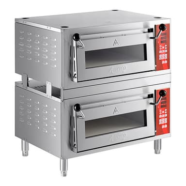 DPO-2SA Double Deck Countertop Pizza / Bakery Oven with Two 18" Independent Chambers and Digital Controls - (2) 1700W, 120V