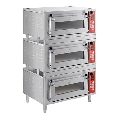 DPO-3SA Triple Deck Countertop Pizza / Bakery Oven with Three 18" Independent Chambers and Digital Controls - (3) 1700W, 120V