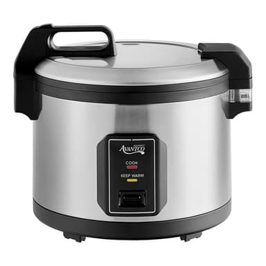 60 Cup (30 Cup Raw) Electric Rice Cooker / Warmer with Hinged Lid - 120V, 1550W