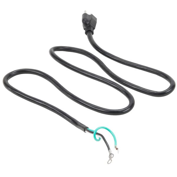 An Avantco power cord with a black wire and a blue wire.