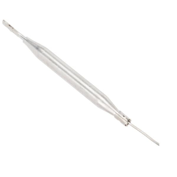 An Avantco thermostat for countertop fryers, a silver metal tool with a long handle.