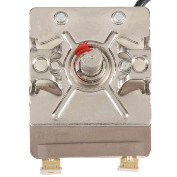 An Avantco thermostat with red and black wires.