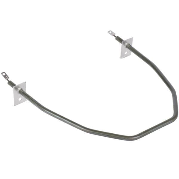 An Avantco Inner Heating Element with metal corners and a metal pipe with a screw.