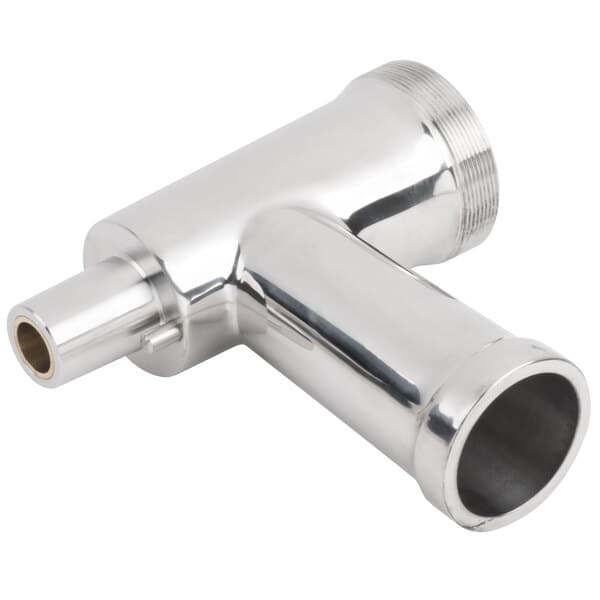 A silver metal grinding chamber head.