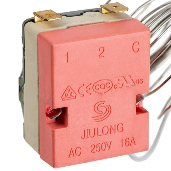 An Avantco electric convection oven thermostat.