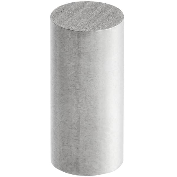 A silver cylindrical positioning pin with a thin cylindrical surface.