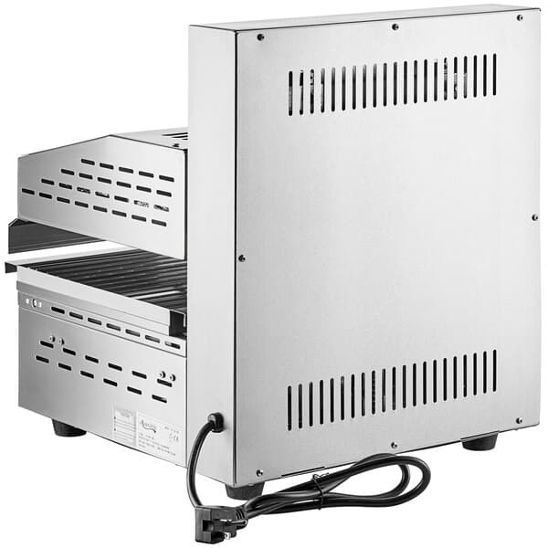 An Avantco stainless steel electric countertop salamander with a black cord.