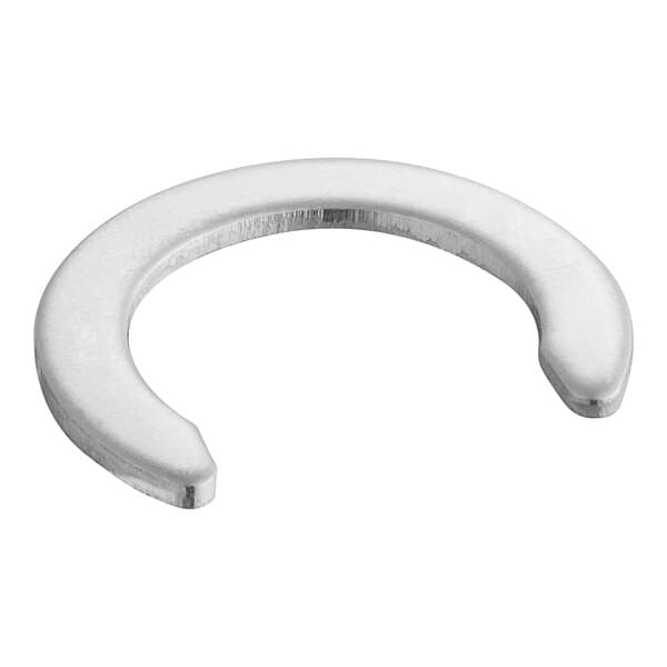 A silver metal Avantco faucet washer.