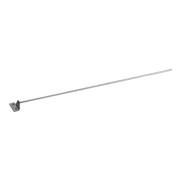 A long metal rod with a metal bracket on the end.