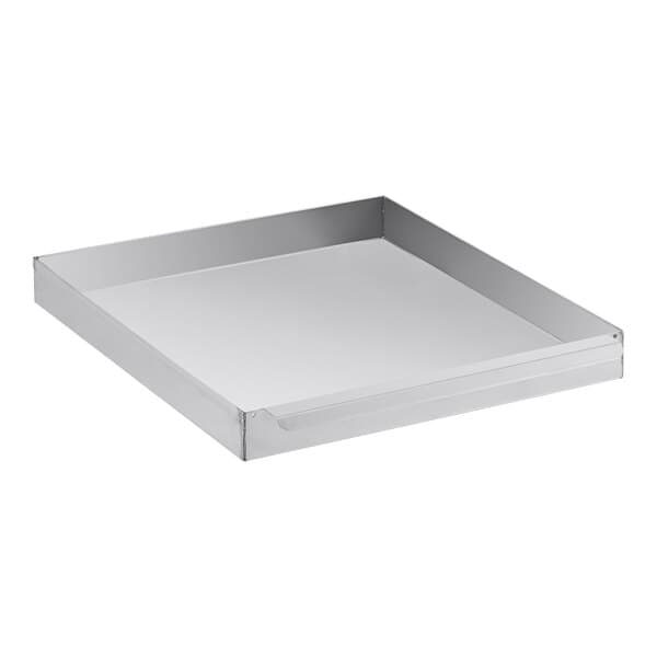 A rectangular metal grease or crumb tray designed for use with Avantco CAG-60 and CAG-24 Series equipment.