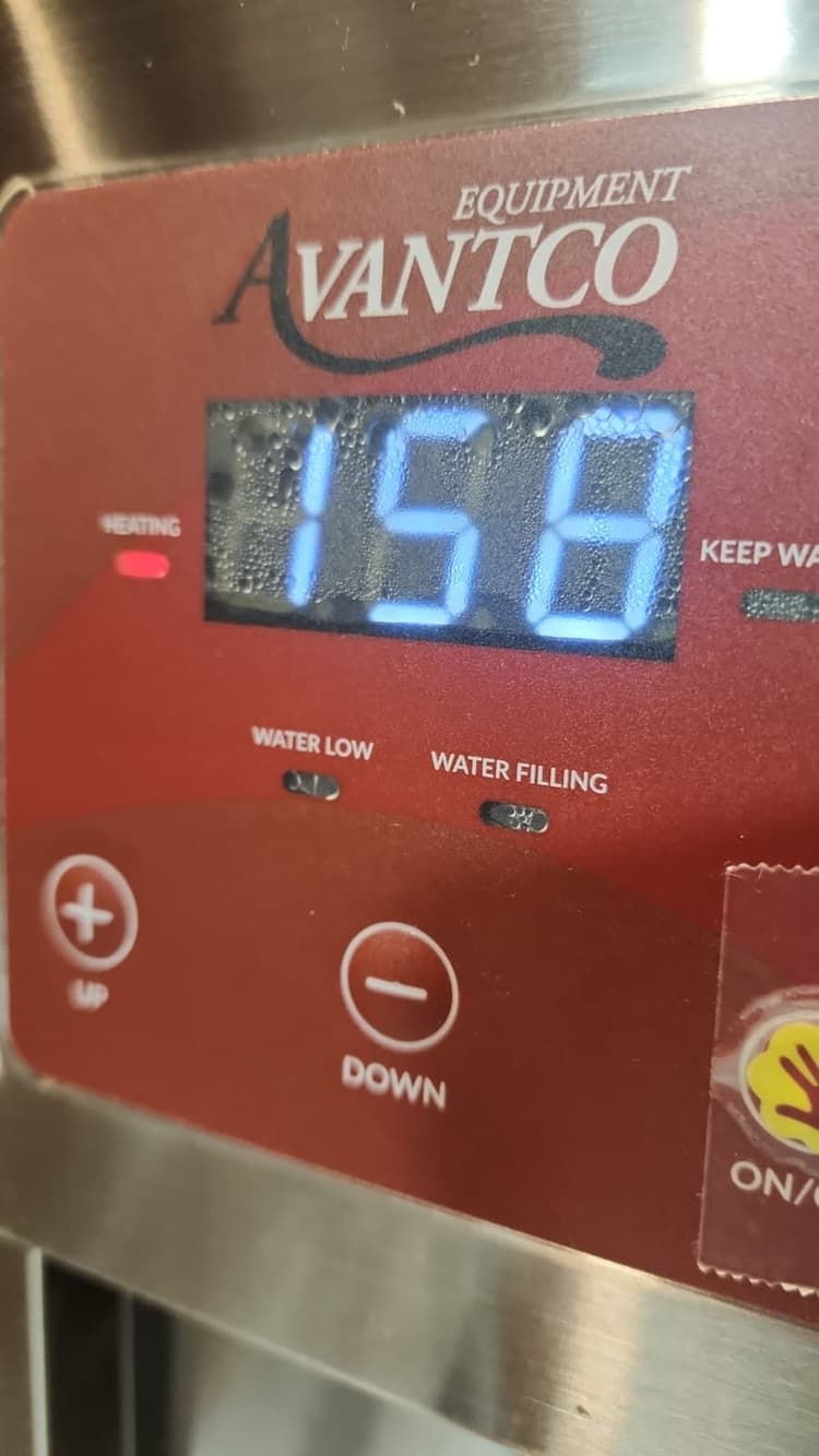 condensation on display