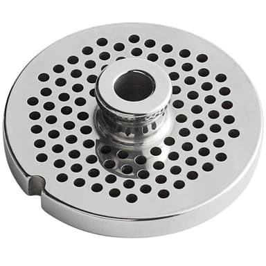 #12 Stainless Steel Grinder Plate for MG12 and MG12R Meat Grinders - 1/8"