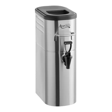 2 Gallon Slim Iced Tea Dispenser with Stainless Steel Valve