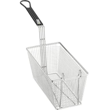 13 1/4" x 6 1/2" x 5 7/8" Fryer Basket with Front Hook for FF40, FF50, FF300, and FF400