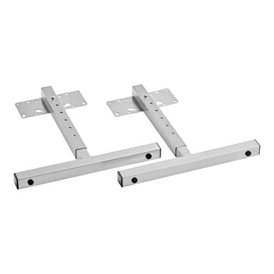 Adjustable 10"-16" Stainless Steel T-Style Legs for Strip Warmers - 2/Set