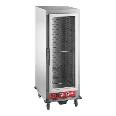 Full Size Vacuum-Insulated Heated Holding / Proofing Cabinet with Clear Door - 120V