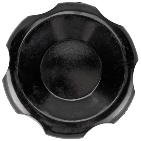 A black circular knob.
