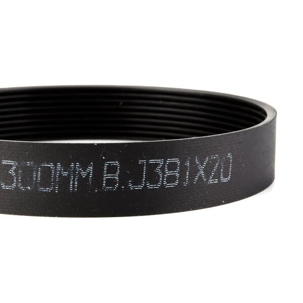 A black rubber replacement belt with white text reading "3 5mm".