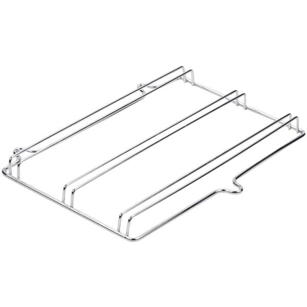 A metal rack with four sections for an Avantco countertop convection oven.