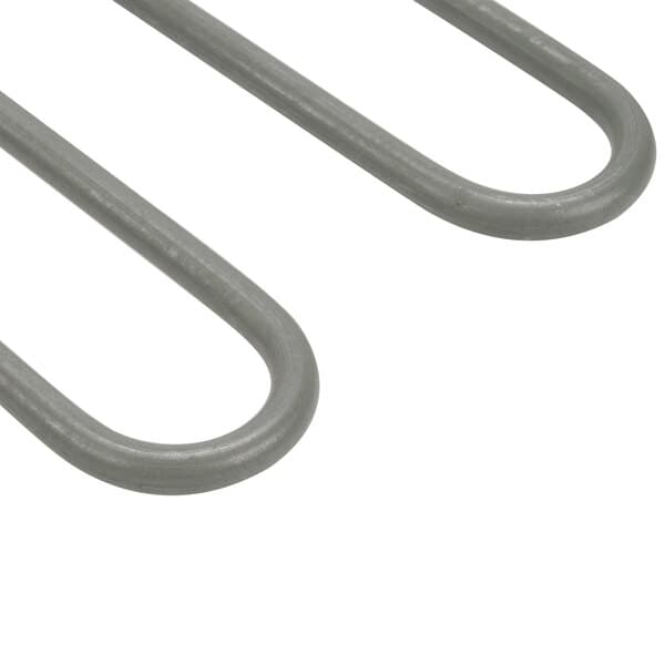 A close-up of a Avantco metal bottom heating element.