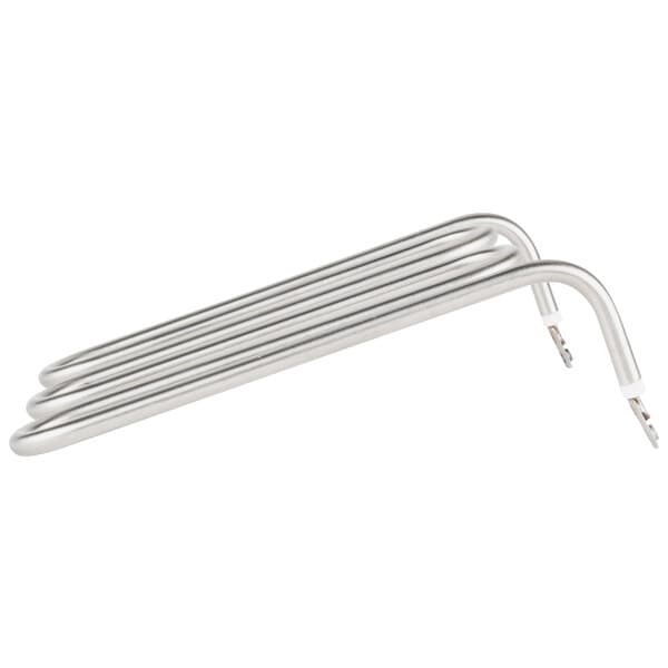 A silver metal Avantco bottom heating element with three long strips.