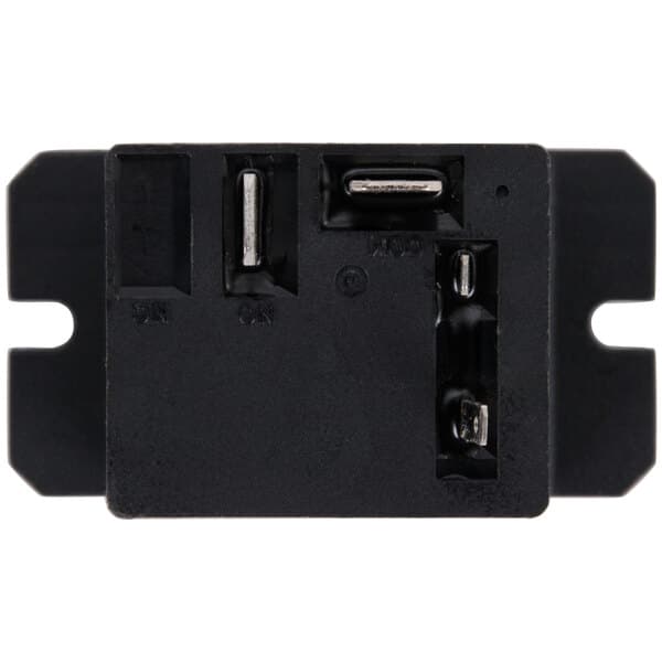 A black rectangular Avantco replacement relay with metal parts.