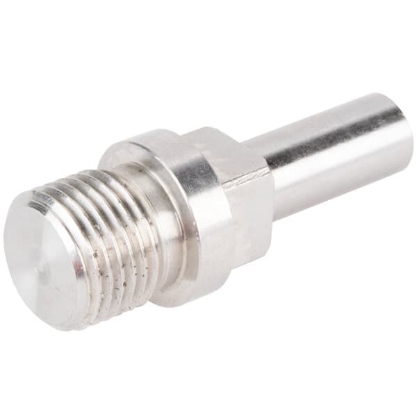 An Avantco stainless steel #22 auger front pin.