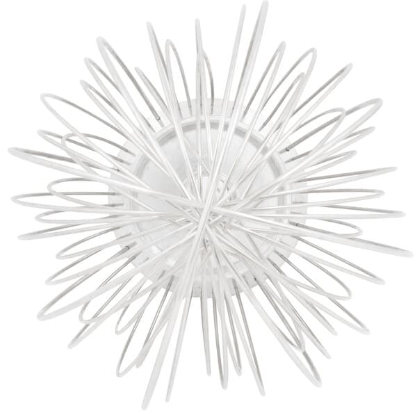 A close-up of an Avantco 304 stainless steel wire whip with spirals.