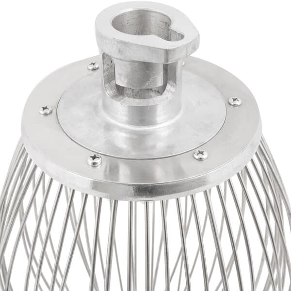 An Avantco 304 stainless steel wire whip on a white background.