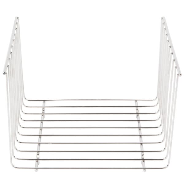 An Avantco wire bun rack with a white background.